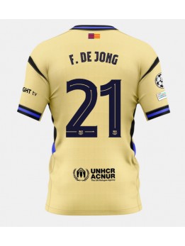 Billige Barcelona Frenkie de Jong #21 Bortedrakt 2025-26 Kortermet